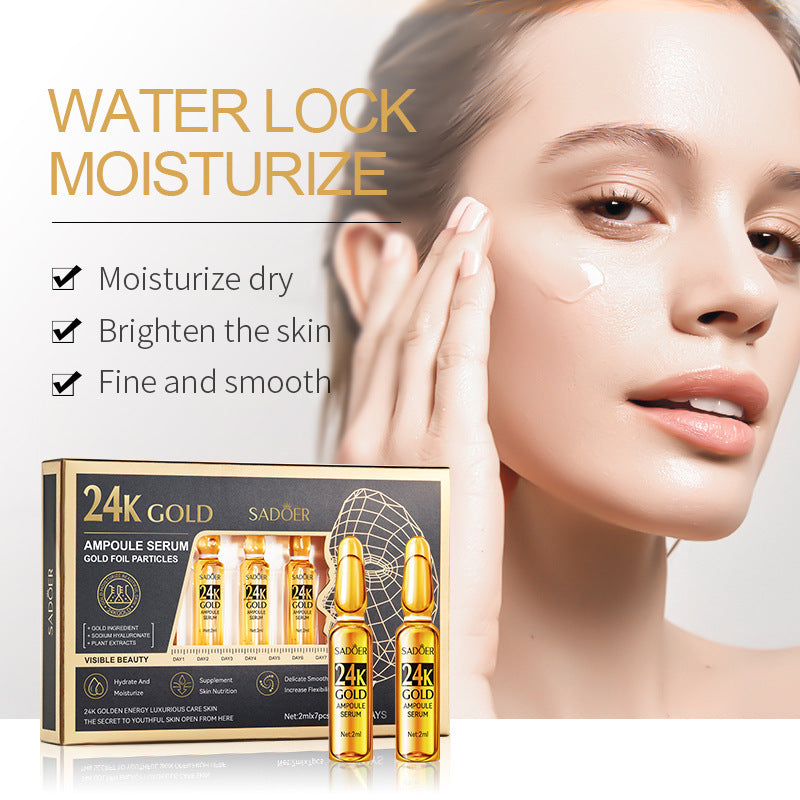 Ampoule Essence SADOER Golden Hyaluronic Acid VC Moisturizing and nourishing  Foreign Trade Live Wholesale