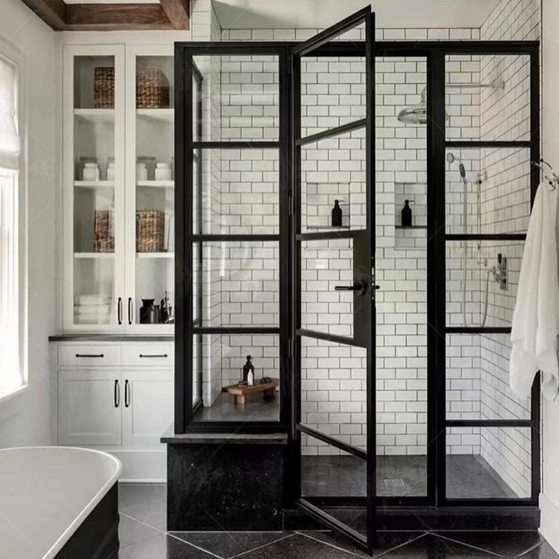 Glass Casement Doors Aluminium Frame for Strong Corrosion Exquisite Workmanship Superior Quality and Good Price