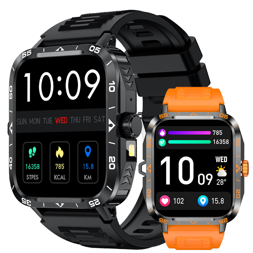 ZW59Smart Watch Bluetooth Call True Heart Rate Step Sleep Monitoring Blood Pressure Message Reminder Flashlight Sports
