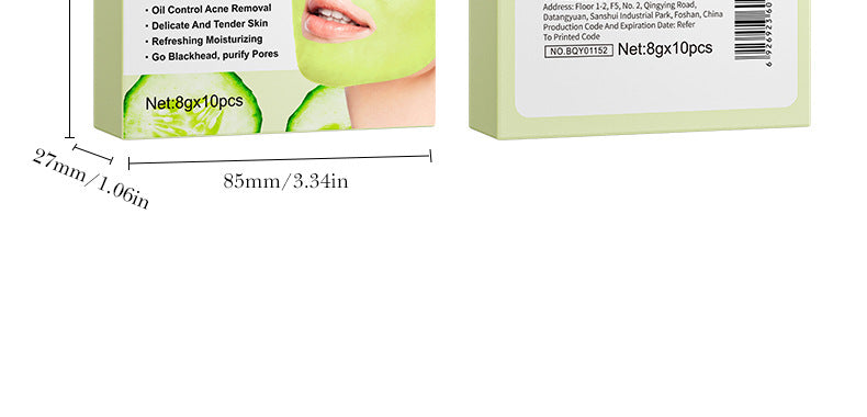 Cleansing Mask BIOAOUA Cucumber Pore Cleansing Smear-On Portable Mud Mask   Wholesale