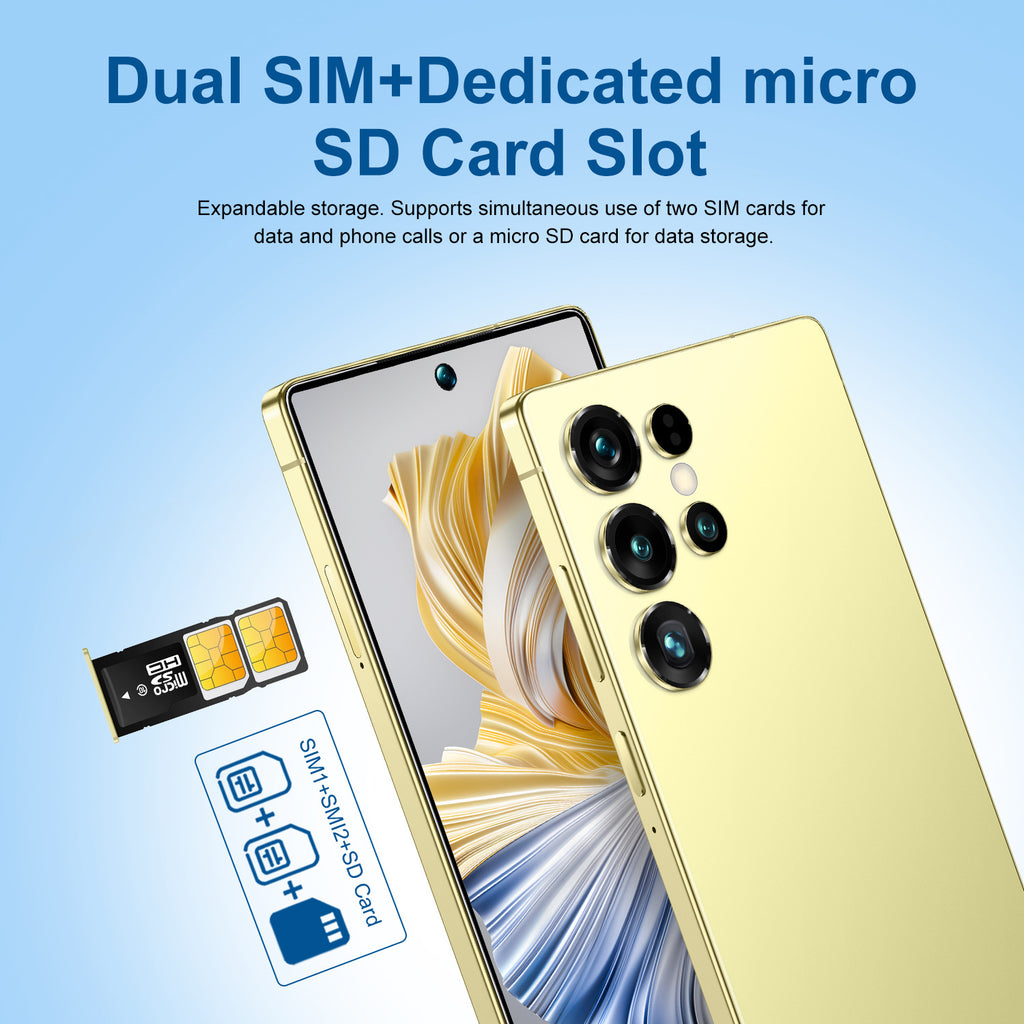 Smartphone S25 Ultra Android7.3Inch Hd Large Screen16+1T Mobile Phone Source Factory
