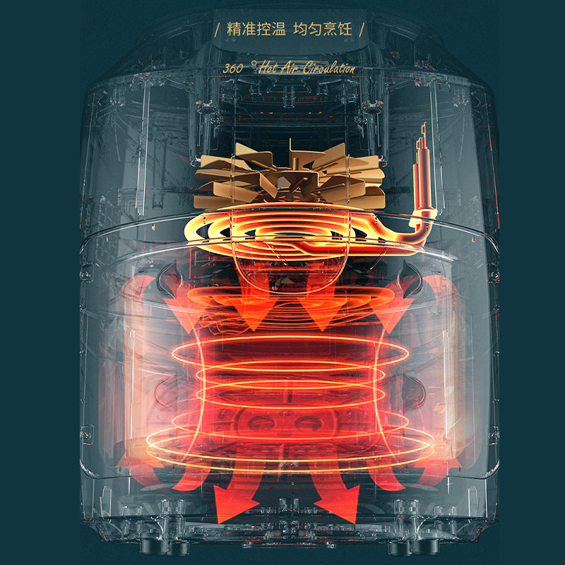 MGM New Air Fryer6L Large Capacity Non-Stick Pan Multi-Functional All-in-One Machine for Home Use, In Stock, Available for Wholesale