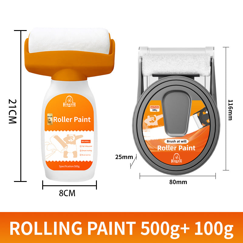 New Small Roller Paint Self-Brushing Latex Paint Wall Repair Stain Removal Magic White Wall Surface Repair White Large Paint Roller