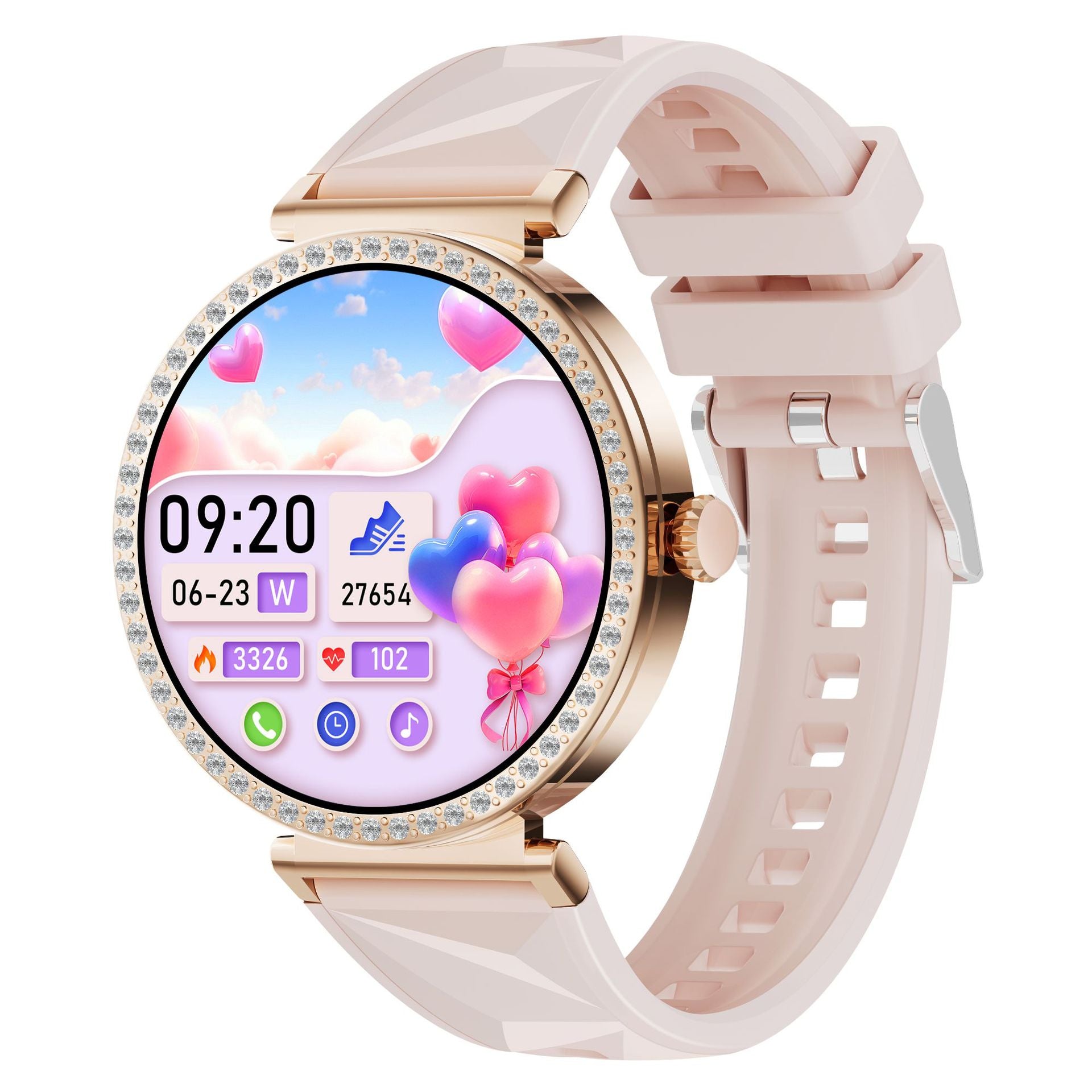 S16Smart Watch1.27inch Bluetooth Call Heart Rate Message Push Sleep Niche Full Diamond Women's Watch