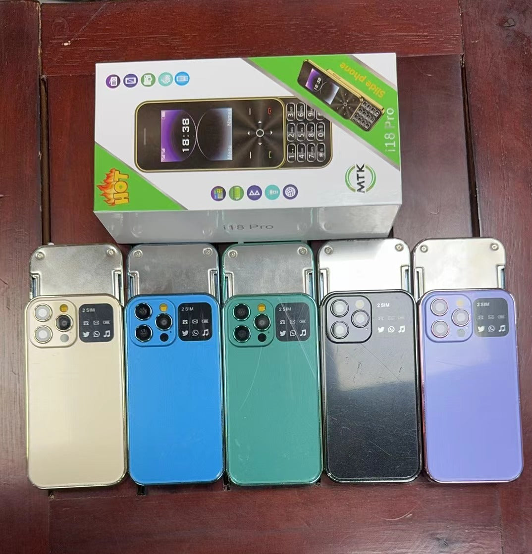 Slide Function Phone Flip Elderly Button Phone Pocket Women's Personalized Phone Backup Phone