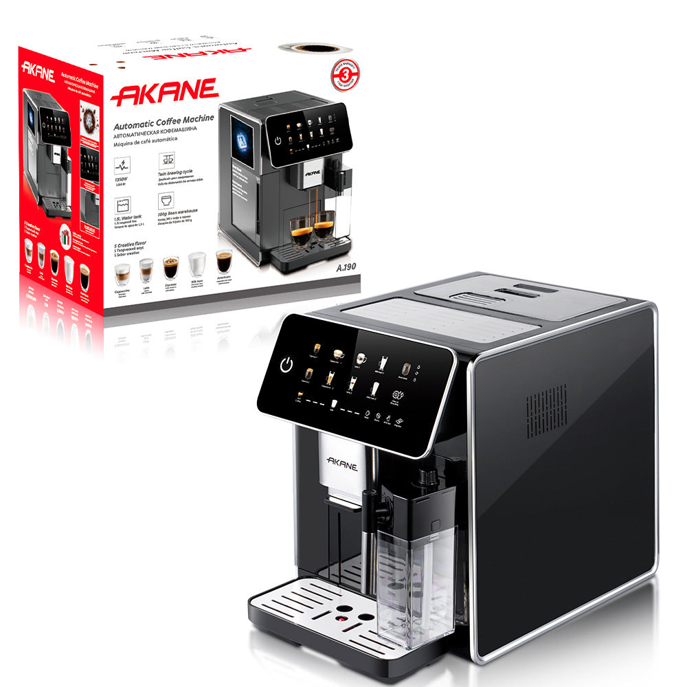 AKＡＮＥEuropean Standard Cross-Border Pump Pressure　Steam Milk Frother Household Small Semi-Automatic Italian Coffee Machine