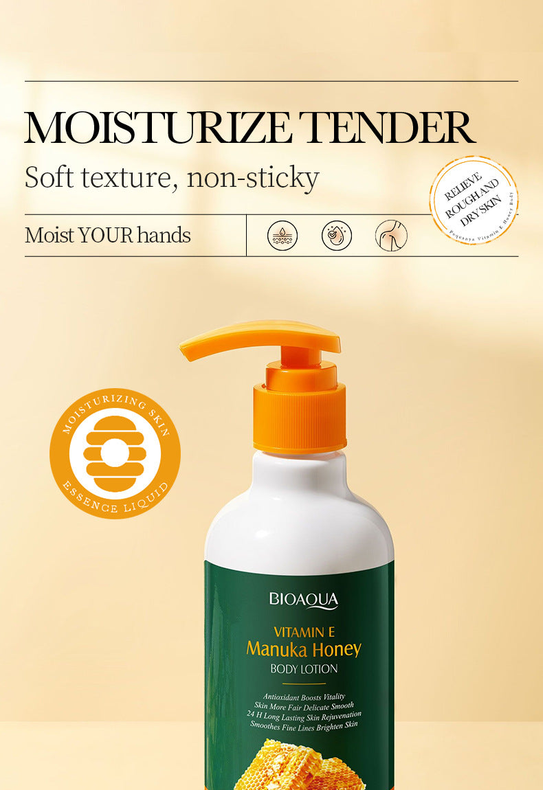 Vitamin E Body Lotion BIOAOUA Honey Hydrating Refreshing Moisturizing Body Lotion Cross-Border Wholesale