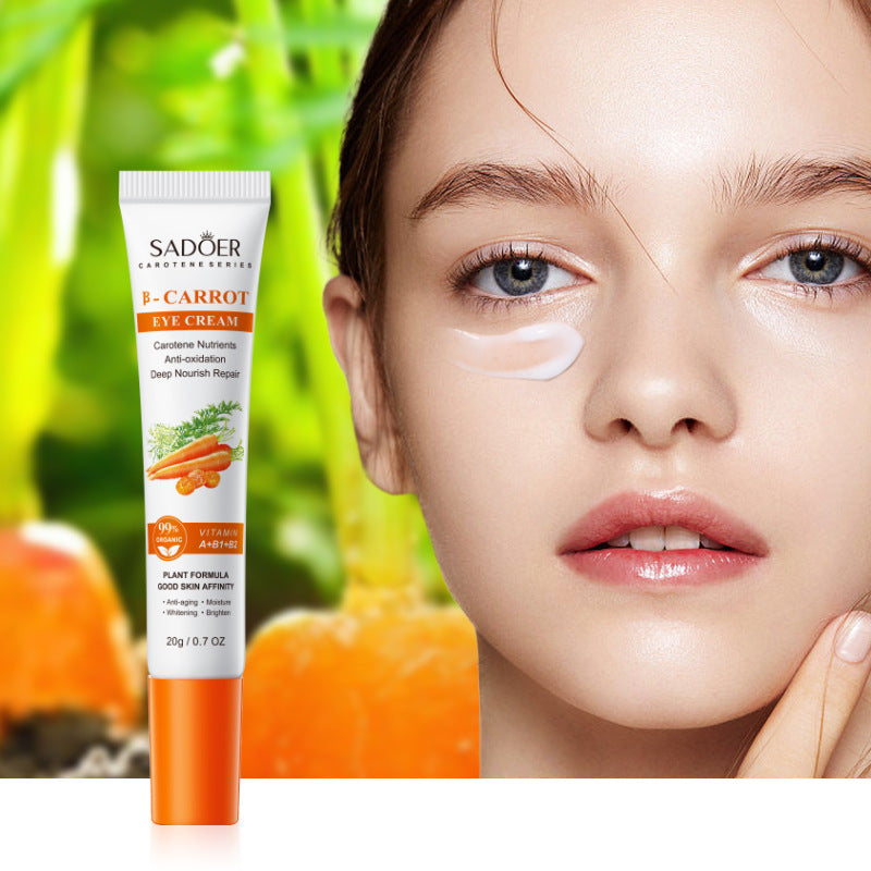 Carrot Eye Cream20g SADOER Moisturize and Improve Dark Circles, Eye Wrinkles, and Eye Bags  Wholesale