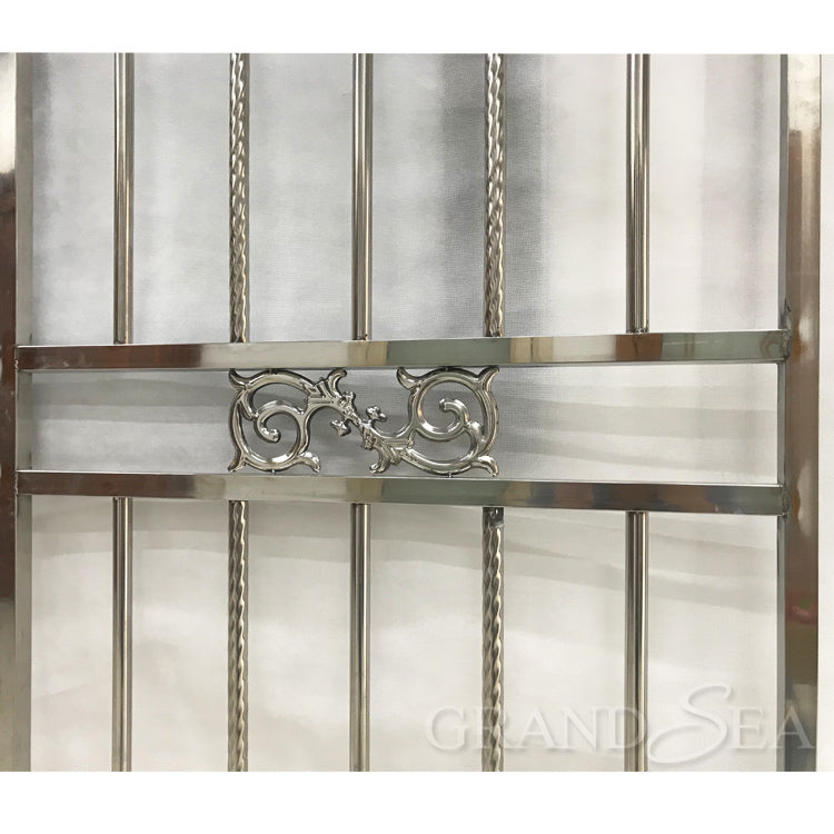 High Quality Anti-rust 304 Stainless Steel Security bar for windows Grill Design