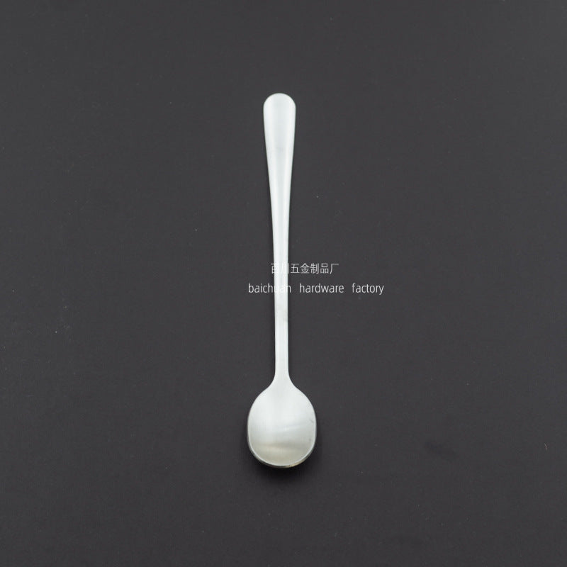 Manufacturer Extra Small Spoon Stainless Steel Coffee Spoon Creative Spoon Small Round Spoon Mini Extra Small Spoon8CM Seasoning Spoon