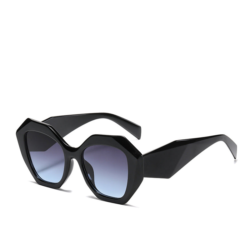 Sunglasses for Women New Irregular Frame Sunglasses for Women European and American Trendy Large Frame Sunglasses Sun Protection Glasses
