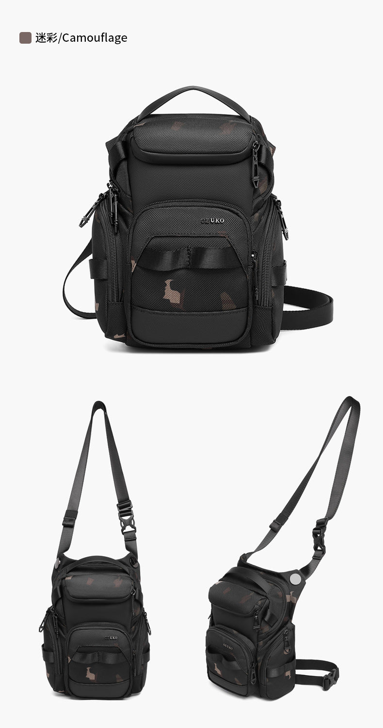 Tactical Cycling Leg Bag Motorcycle Waist Bag Men's Waterproof Multifunctional Motorcycle Crossbody Shoulder Bag Outdoor Sports Bag