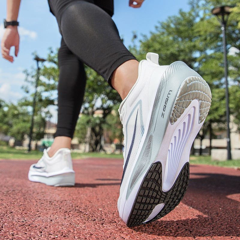 2025Plus Size Sports Shoes Racing Training Carbon Plate Sports Shoes Lightweight Men and Women Autumn Running Shoes