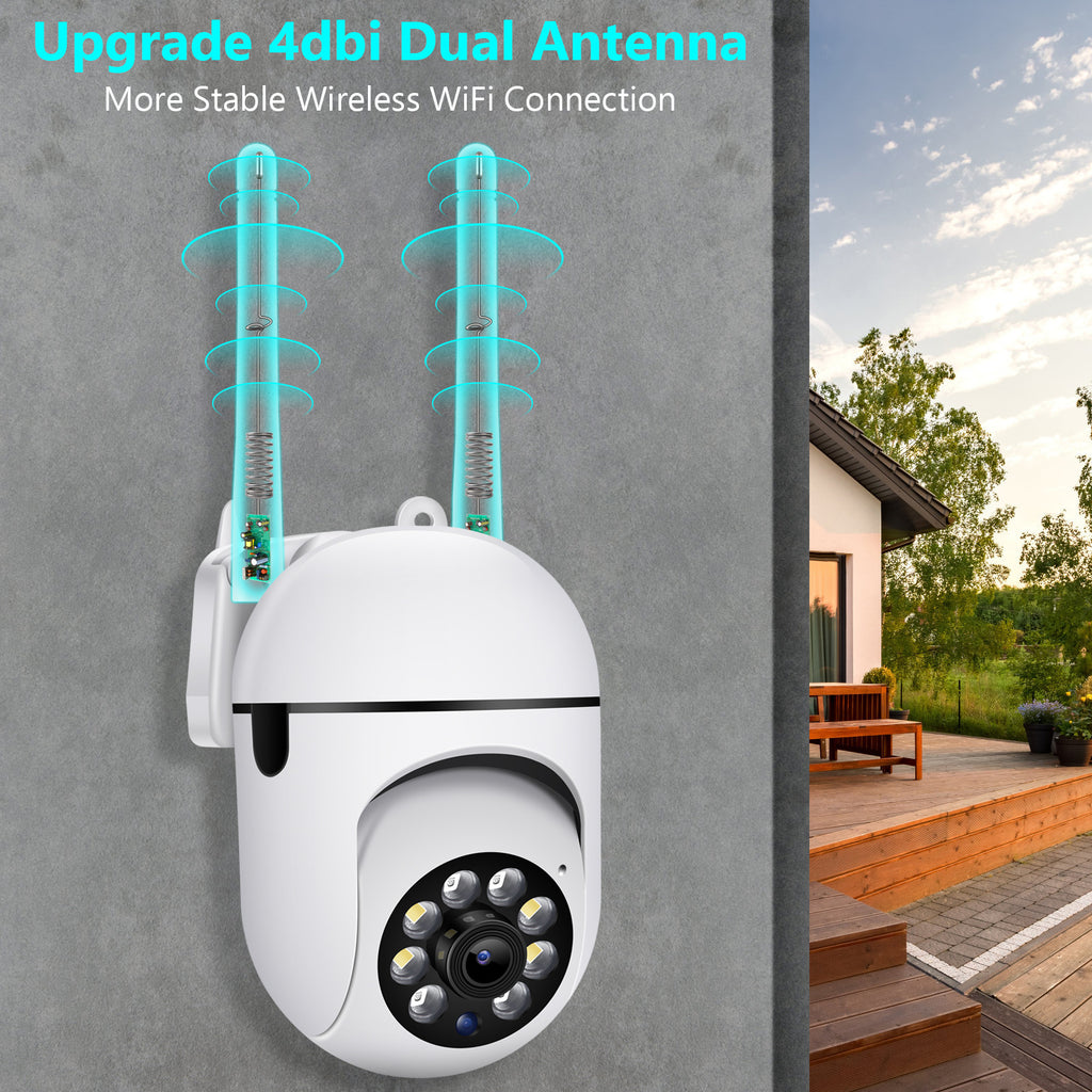 Minions Surveillance Dome Camera Factory direct sales dual antenna mount wireless camera for indoor home use WiFi Ball Machine