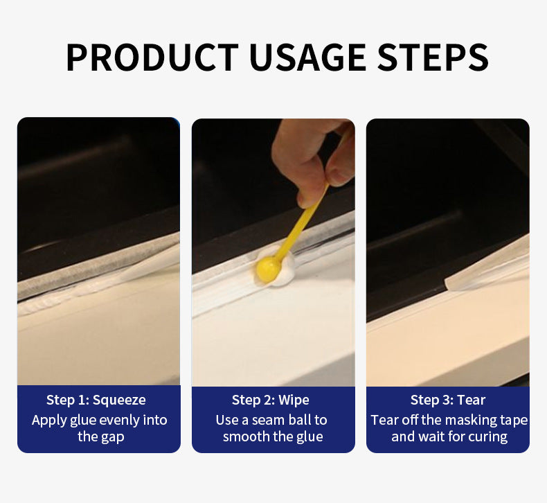 Mildew-proof Waterproof Sealant Plastic Steel Mud Waterproof Glue Kitchen Bathroom Epoxy Resin Leak Filling Sealant