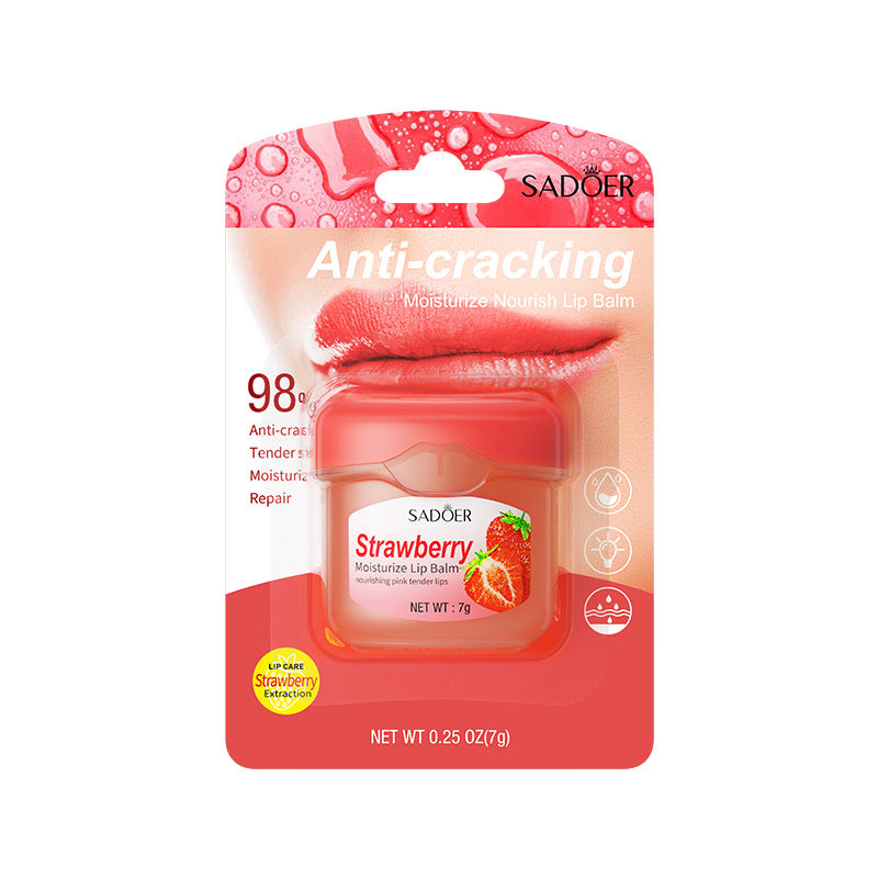 Lip Balm SADOER Honey Hydrating Avocado Anti-Dry Crack Peach Lip Mask  Wholesale