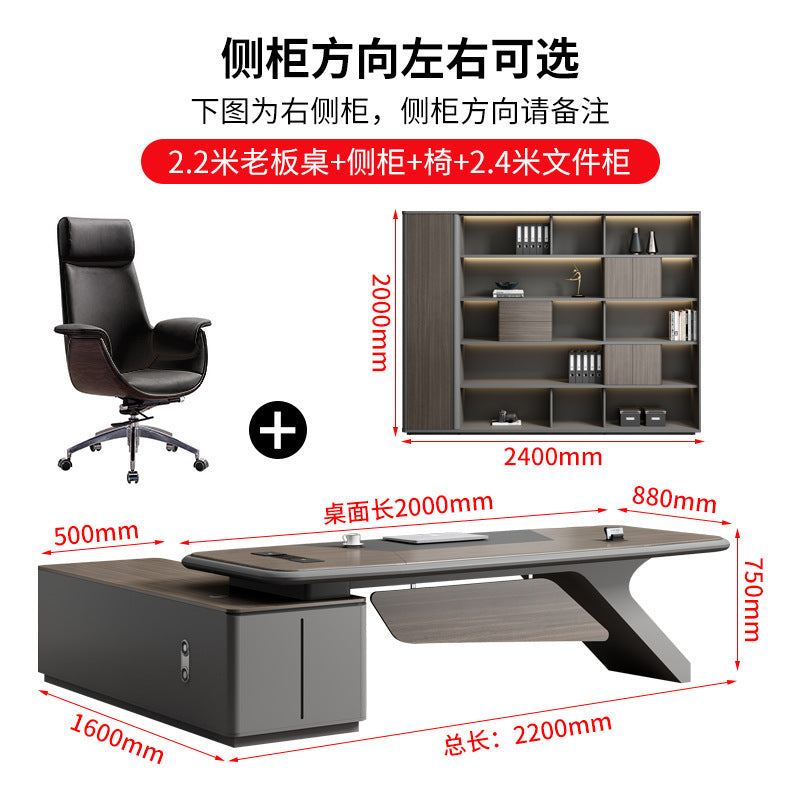 Painted Office Desk Executive Desk President Leader Chairman Boss Desk Office Manager Desk Office Desk and Chair Set