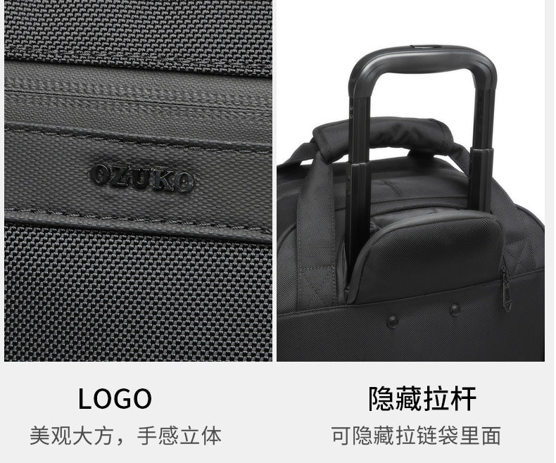 Trolley Travel Bag Business Boarding Bag Large Capacity Waterproof Oxford Cloth Multifunctional Handheld Wheeled Travel Bag