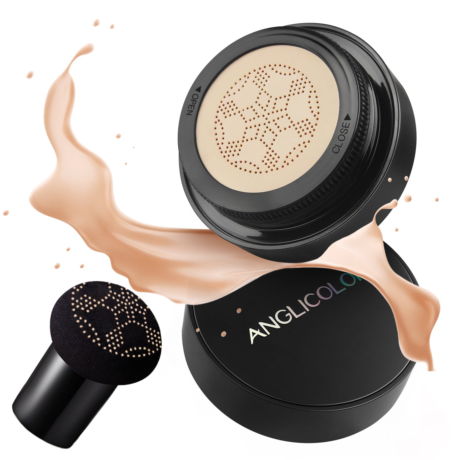 Anglicolor Mushroom Head Air Cushion CC Concealer Foundation Liquid Primer Sweatproof BB Shuangdai Hair