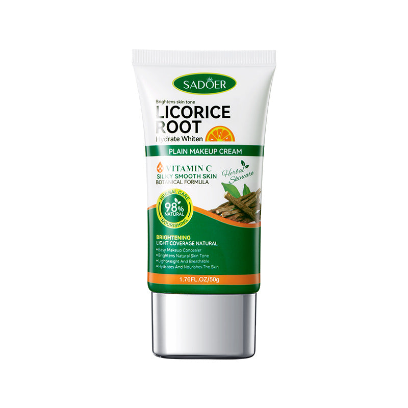 Makeup SADOER Licorice VC No Makeup Cream Whitening and Brightening Concealer Cream Cross-Border Wholesale