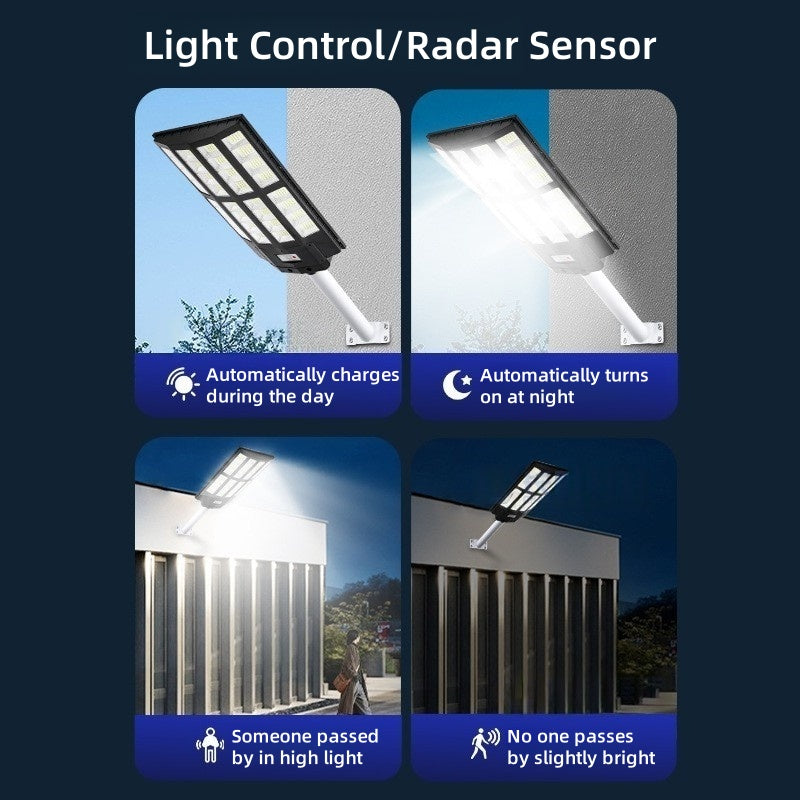 Integrated Solar Street Light Intelligent Sensor Outdoor Home Garden 1000W 2000W 3000W Solar Lamp