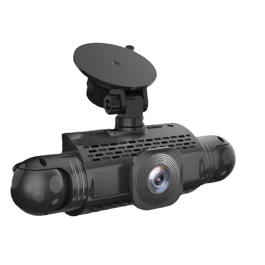 Dash Cam with Four Lenses1080P High-definition infrared night vision four-record simultaneous display dash cam DVR