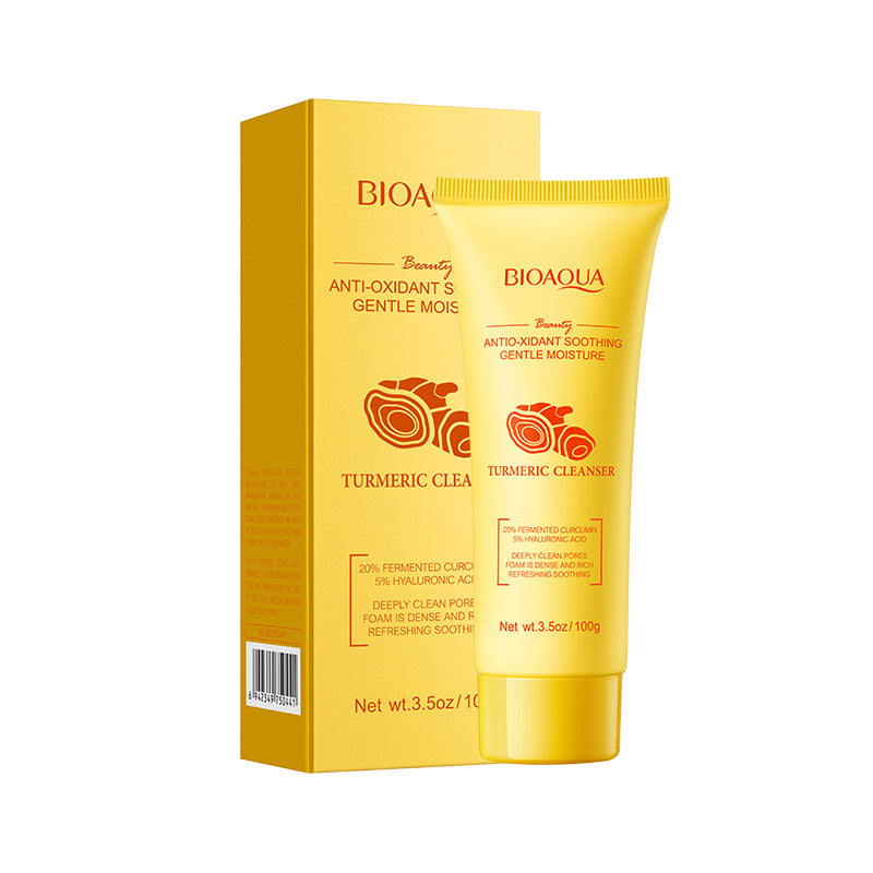 Turmeric Antioxidant Cleanser BIOAOUA Facial Cleansing Cleanser Cross-Border Foreign Trade Wholesale