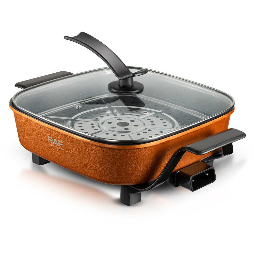 RAF European and American Standard Multifunctional Electric Cooker Household Electric Frying Pan Non-stick Pan Electric Cooker Steamer7LR5411