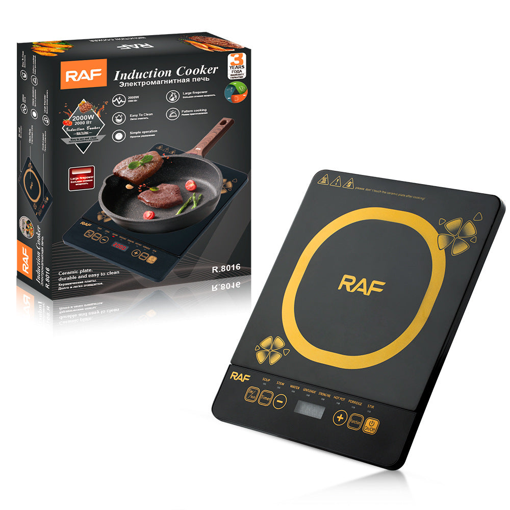 RAF European Standard Electric Ceramic Stove for Home Use, Multi-Functional High-Power Stir-Fry Hot Pot Induction Cooker, Countertop Electric Stove for Stir-Frying and Cooking