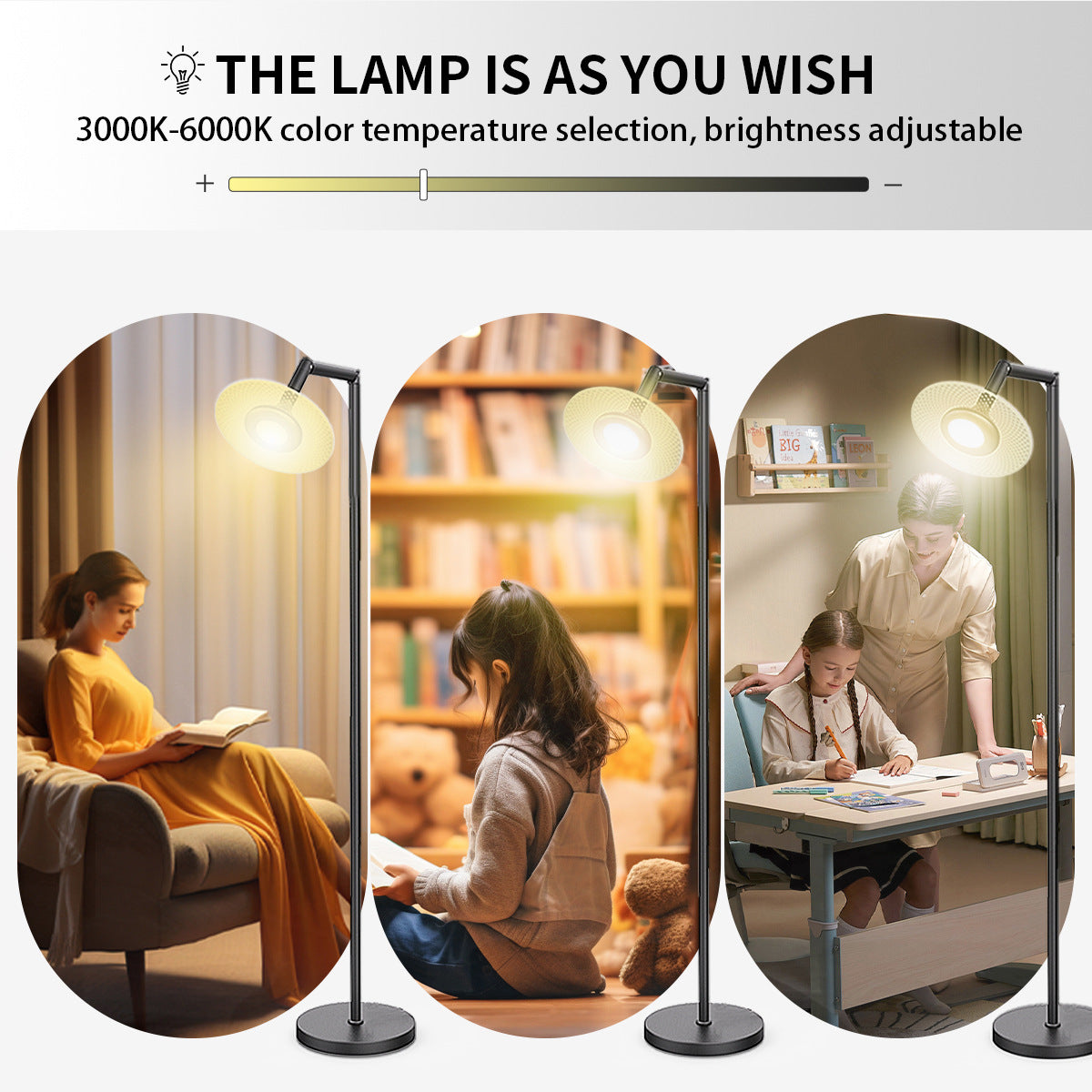 Bluetooth Floor Lamp led Floor Lamp rgb Floor Lamp Colorful Atmosphere Light DIY Ceiling-to-Floor Reading Lamp