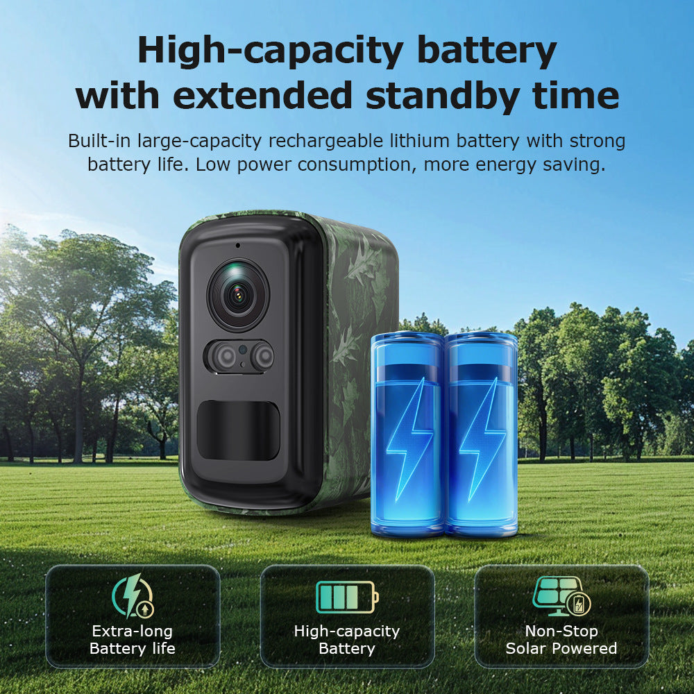 New camouflage low-power battery camera wireless full-color night vision outdoor HD4G Surveillance Camera