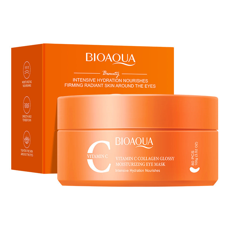 BIOAOUA Vitamin C Collagen Brightening Moisturizing Eye Mask Hydrating Eye Mask  Wholesale