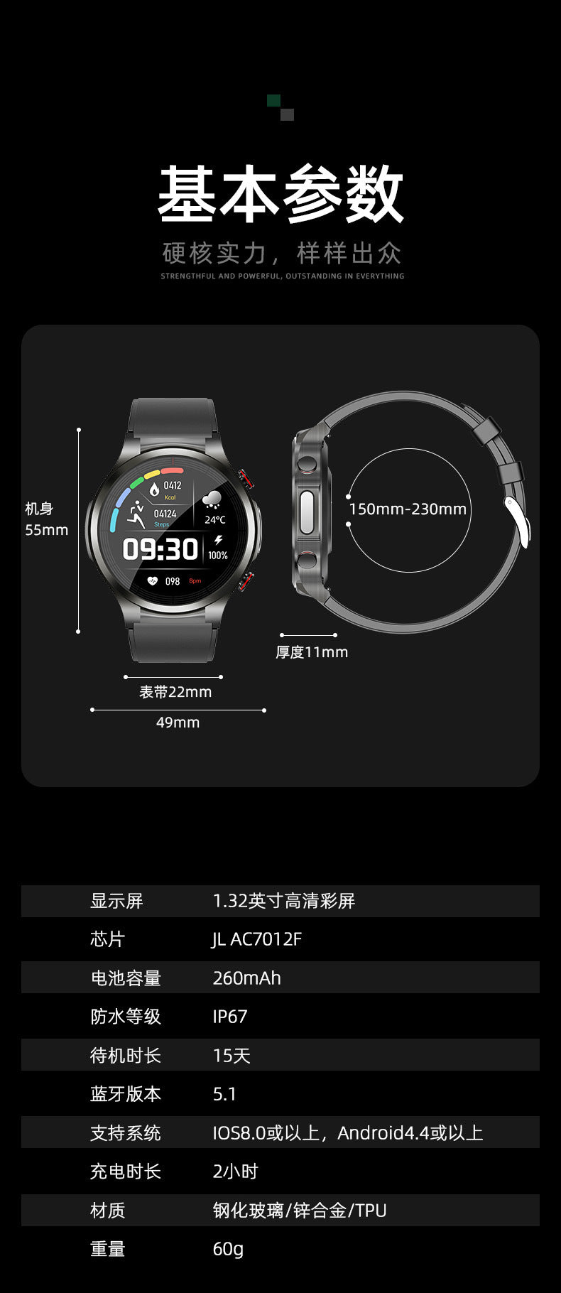 w11Smart watch ECG body temperature heart rate blood oxygen health monitor healthwear Call Circle