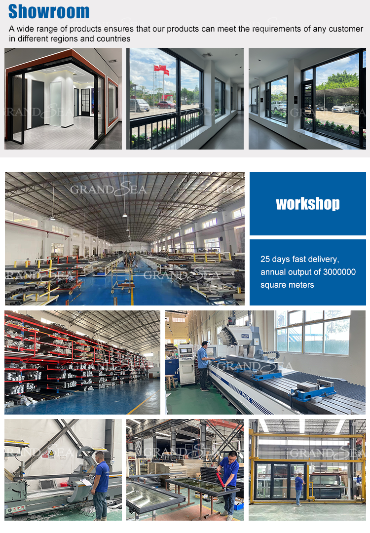 Exterior Accordion Kitchen Bi Fold Door Aluminum Glass Folding Doors for Veranda