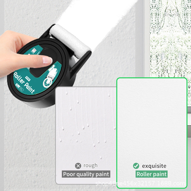 Small Roller Paint for Interior Wall Graffiti Renovation, Stain Covering, Repair Paint, Water-Based Odorless Roller Paint, Self-Brushing Coating Paint