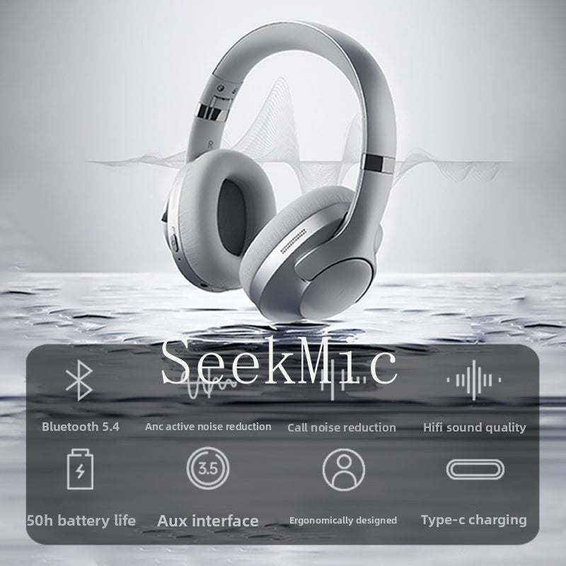 New ANC Active Noise Cancelling Over-Ear Bluetooth Headphones Long battery life full-cover ear-mounted wireless Bluetooth headphones