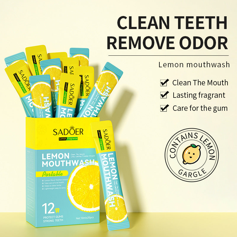 Mouthwash Box Set SADOER Disposable Portable Oral Cleaning Care  Foreign Trade Wholesale