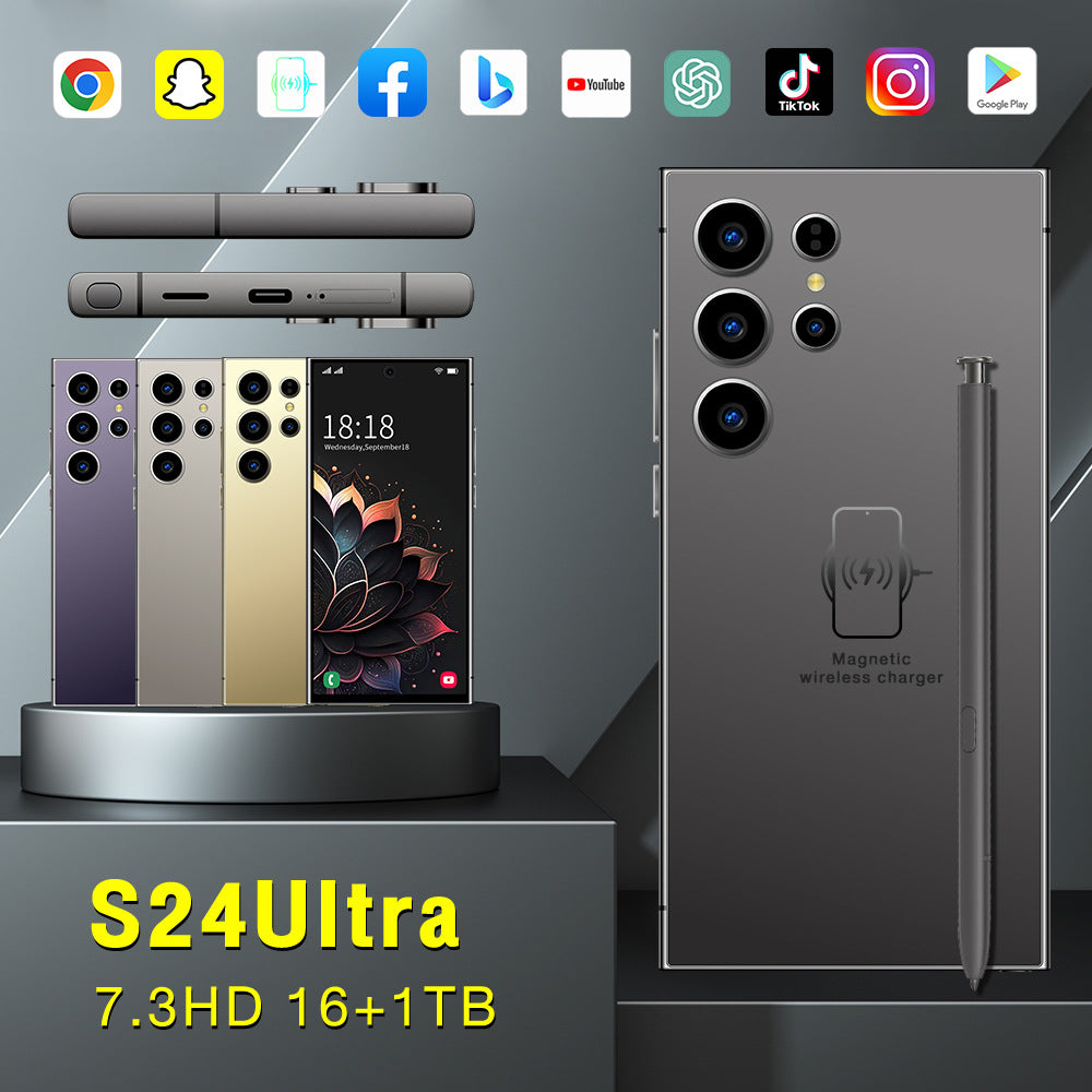 New Smartphone S24Ultra Large Screen16+1T Smartphone Factory Price Wholesale(Popular)