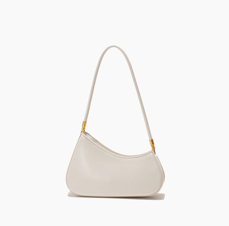 European and American Niche French Retro Underarm Fashion Women's Bag Light Luxury Simple Large Capacity Handbag Women's Single Shoulder Baguette Bag