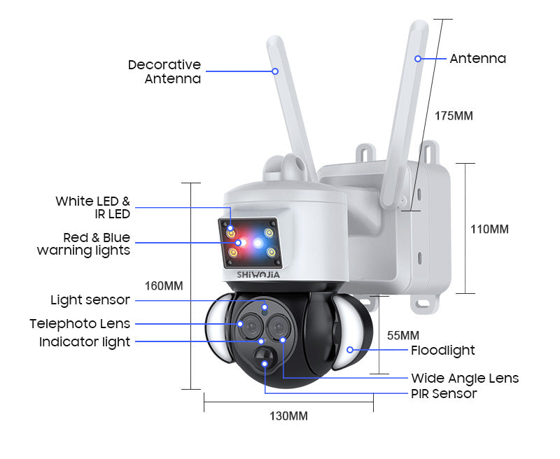 Exclusive Supply4G Solar-powered Camera12Zoom20W Solar Panel Camera24Hourly Continuous Recording