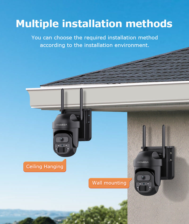 4G Solar Surveillance Camera Full Color Night Vision Network wif Low Power Gimbal Low Power Consumption Monitoring