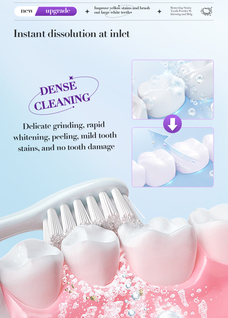 V34Toothpowder50g SADOER Whitening Deep Cleaning Whitening Teeth Cleaning Powder  Foreign Trade Wholesale