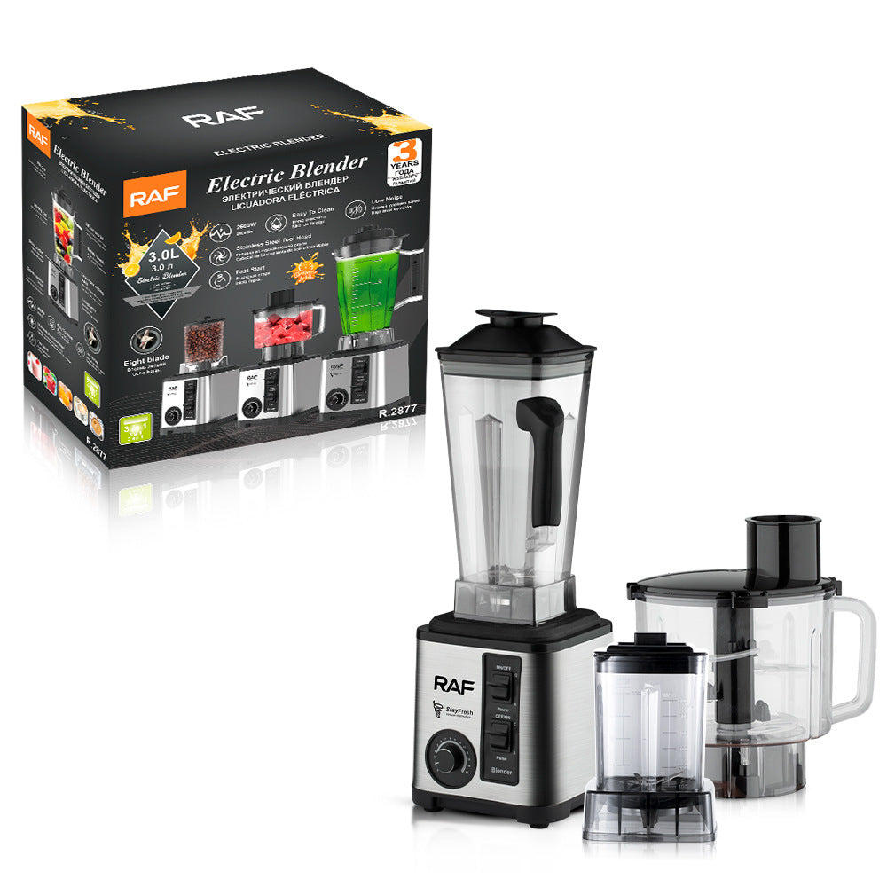 RAF European Standard Multifunctional Household Food Processor Meat Grinder Grinder Powder Grinder 3-in-1 Juicer