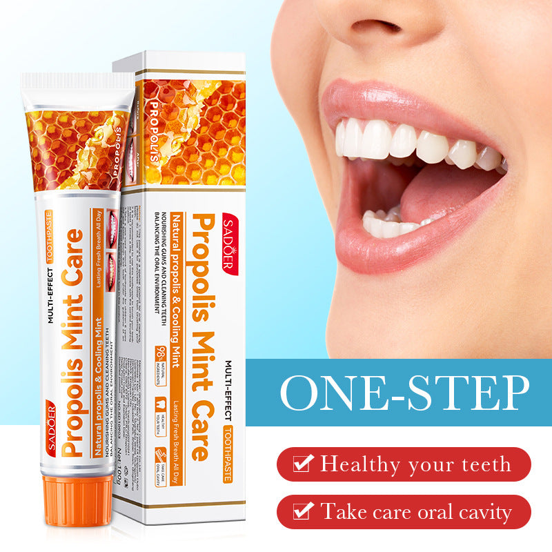 Mint Toothpaste100gSADOER Propolis Sea Salt Ginger Cleans Tartar Strengthens Teeth  Wholesale