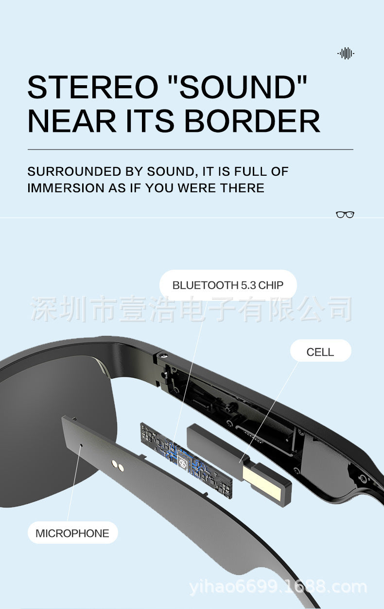New M9pro Smart Bluetooth Glasses ai Translation Sports Cycling Fishing Polarized Multifunctional Glasses