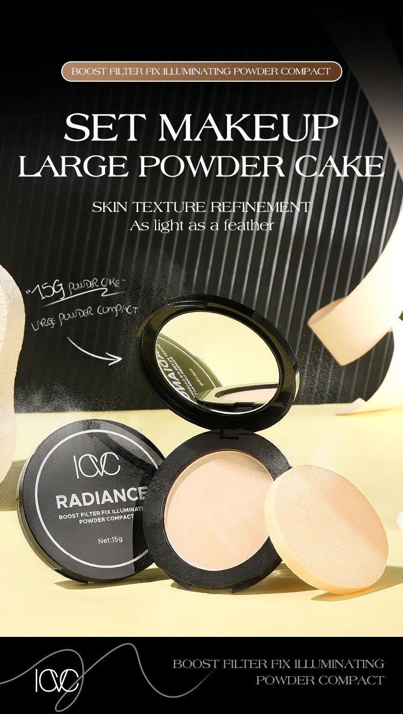 ICVC#1204Oil Control Powder Nude Makeup Setting Loose Powder5g Comes with makeup mirror, e-commerce version