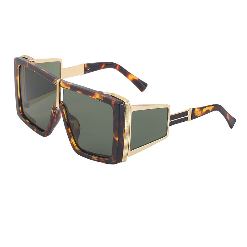 New Steampunk Style Sun Protection Sunglasses for Women, Full Coverage, Men's Trendy European and American Wholesale