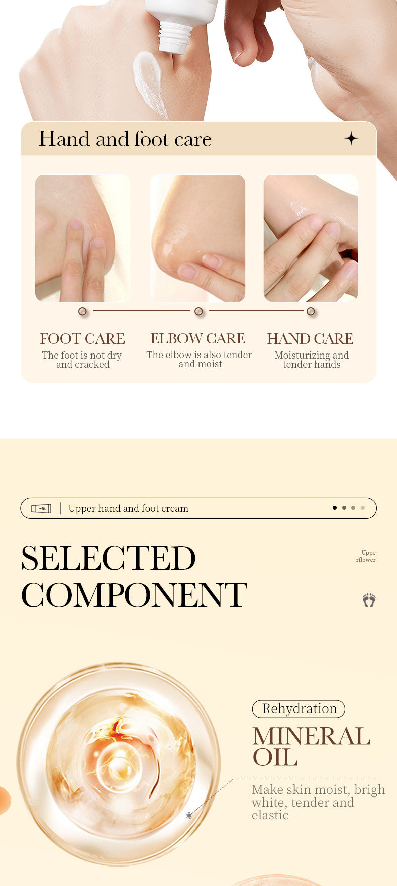 Hand and Foot Cream60g SADOER Hydrating, moisturizing, anti-cracking, hydrating fragrance hand cream for  foreign trade wholesale