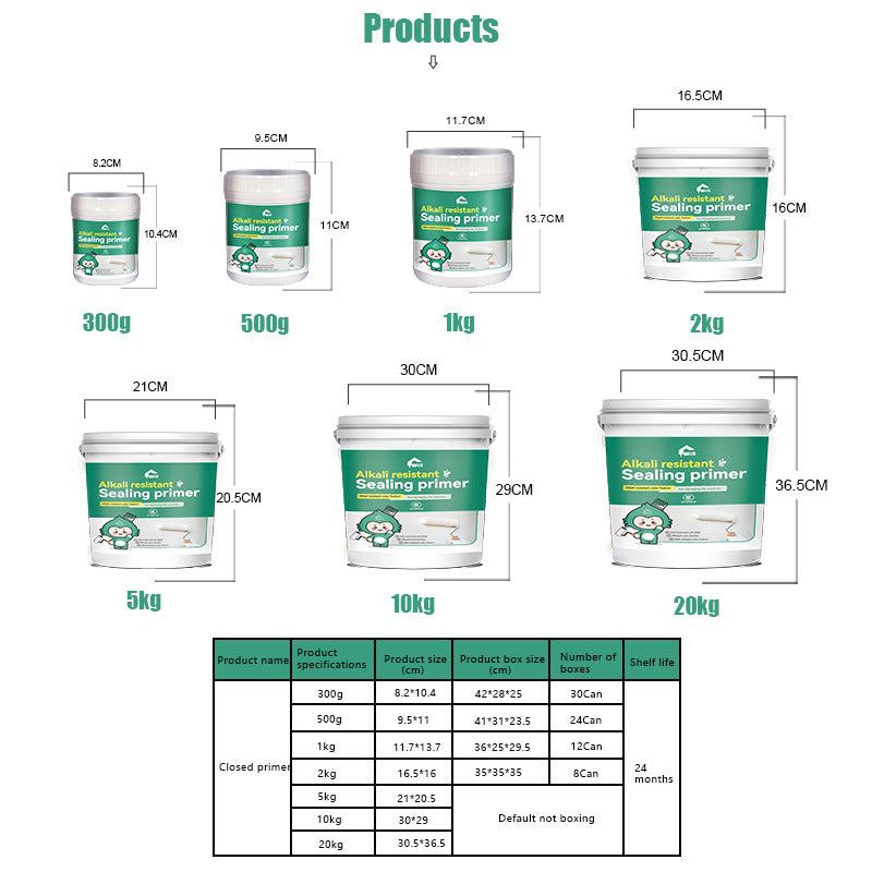 baolisi Sealing Primer Universal Anti-Alkali Anti-Mold Exterior Wall Dust Removal Dustproof Water-Based Coating for Walls and Floors