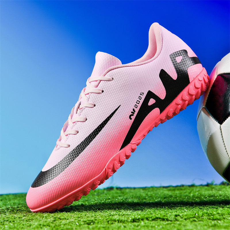 Comfortable football shoes for men and women, teenagers and students AG Spike TF Anti-Slip Breathable Turf Training Sneakers